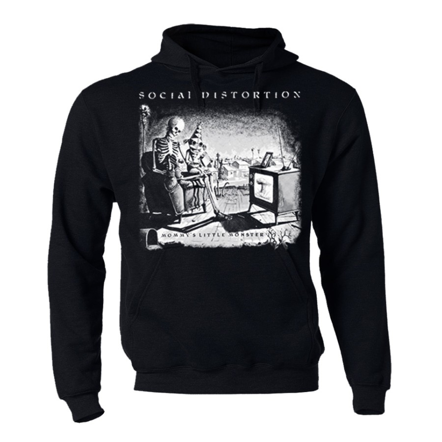 Social store distortion hoodie